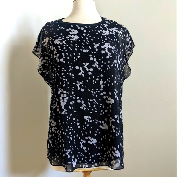 Cabi cosmos oversized layered black blouse S - Picture 7 of 16